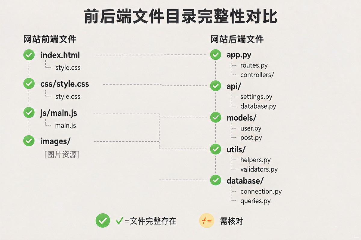广州网站搭建 迁移文件完整性检查